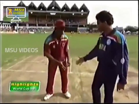 INDIA vs WESTINDIES 1992 WORLD CUP HIGHLIGHTS _ Brain Lara Counter Attack _ INDIA v WESTINDIES