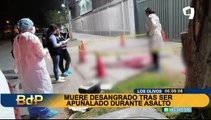 Los Olivos: sujeto muere desangrado tras ser apuñalado durante un asalto