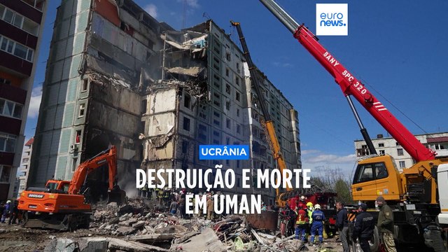 Fortes ataques russos matam dezenas de pessoas em Uman e Dnipro