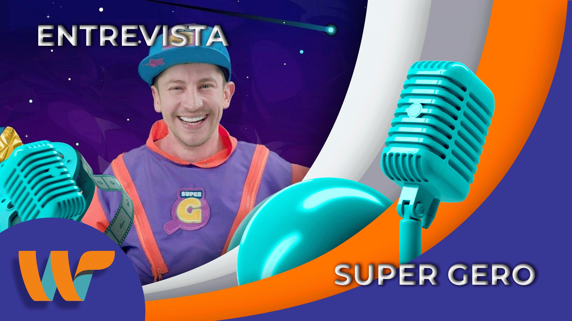 Super Gero llegó a la Tierra y al foro para platicar de su música y su proyecto infantil || Wipy TV