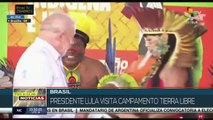 teleSUR Noticias 15:30 28-04: Pdte. Lula visitó Campamento Tierra Libre