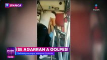 Choferes se agarran a golpes por el pasaje en Culiacán