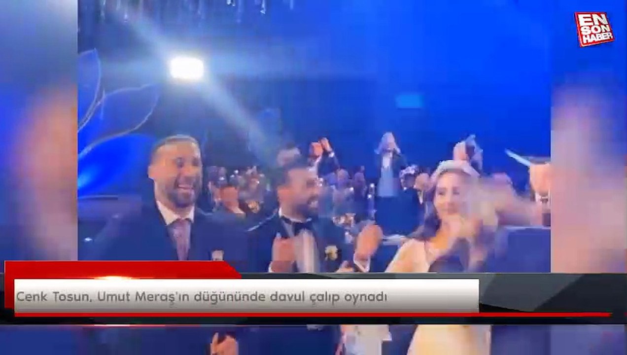 Cenk Tosun, Umut Meraş'ın düğününde davul çalıp oynadı