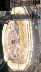 Excellent Fast Air View of Tawaf e Kaba | Upper Top Side View of Time line of Tawaf e Baitullah