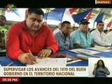 Realizan supervisión de los avances del Sistema 1x10 del Buen Gobierno en el estado Barinas