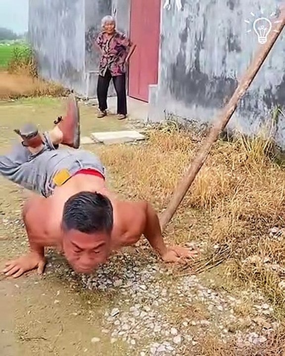 That's some incredible arm strength!