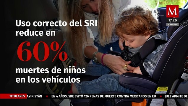 Asociación hace un llamado para que padres usen sillas adecuadas para trasladar a sus hijos en coche