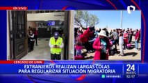 Cercado de Lima: extranjeros hacen largas colas para regularizar situación migratoria en Perú