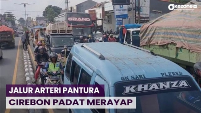H+7 Arus Balik, Jalur Arteri Pantura Cirebon Padat Merayap