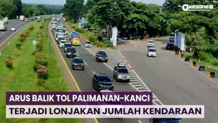 H+7 Lebaran, Arus Balik Tol Palimanan-Kanci Padat