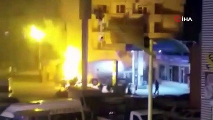 Benzin istasyonunda tanker alev aldı, faciadan dönüldü