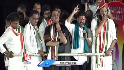 Revanth Reddy Word Attack On CM KCR In Nalgonda Public Meeting _ V6 Teenmaar