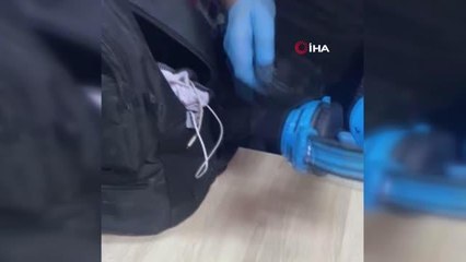 Fethiye'de kulaklık içine saklanmış uyuşturucu yakalandı