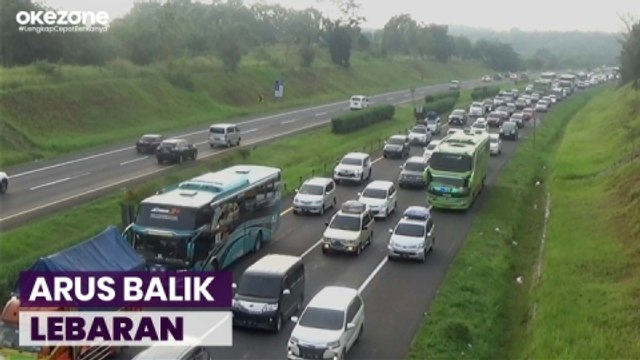 H+7 Lebaran, Arus Balik di Tol Cipali Padat Merayap