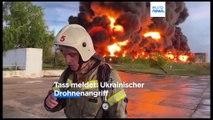 Sewastopol: Treibstofflager auf der Krim geht nach ukrainischem Angriff in Flammen auf