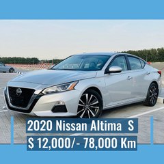 2020 Nissan Altima  S || $ 12,000/- || 78,000 Km #cars #carslover #sharjah #carexporter #carsales