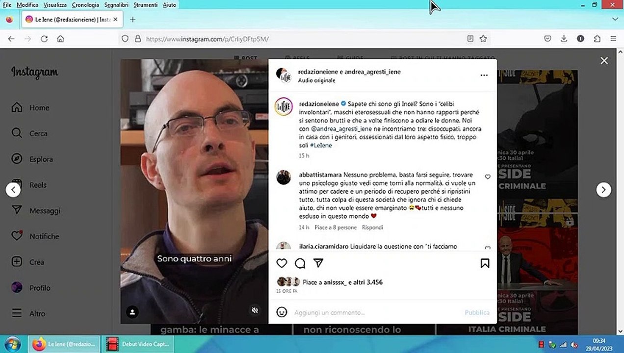 Conoscitore Italiano post Instagram al Video
