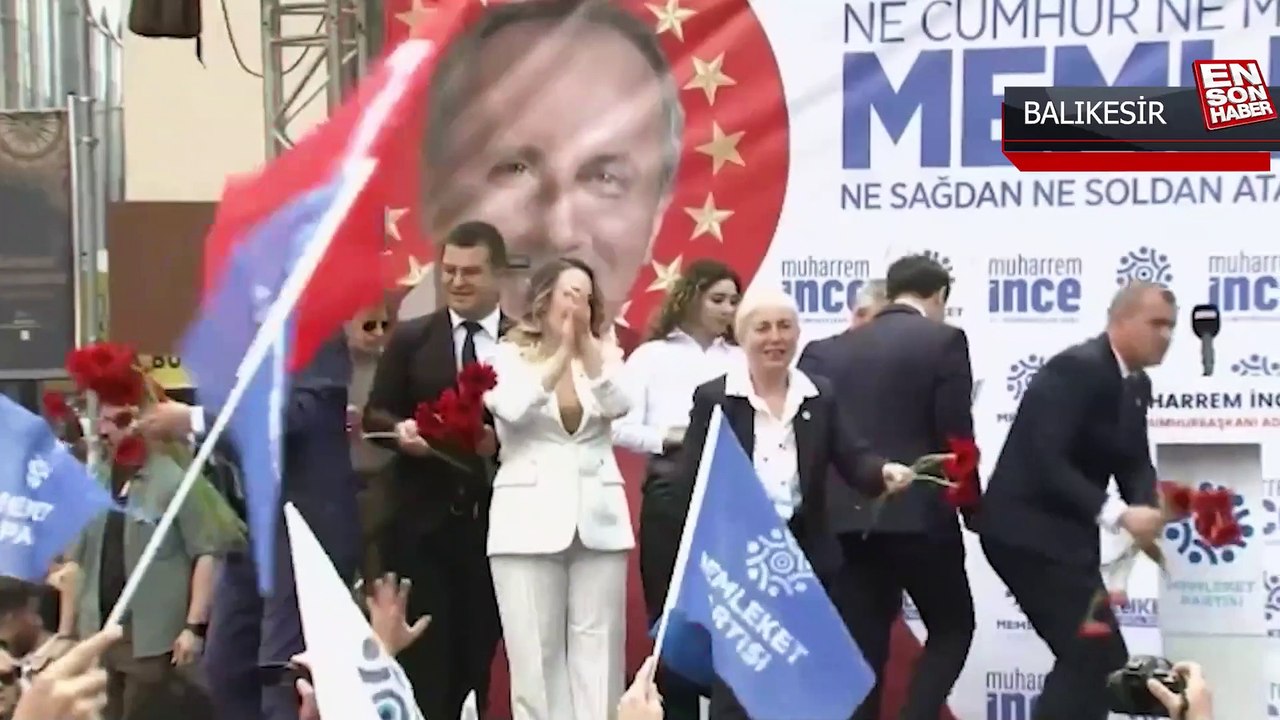 Muharrem İnce'nin Balıkesir mitingine yoğun katılım