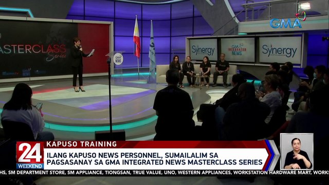 Ilang Kapuso news personnel, sumailalim sa pagsasanay sa GMA Integrated News Masterclass Series | 24 Oras Weekend