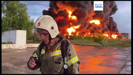 Un ataque con dron provoca una explosión en un depósito de combustible en Crimea