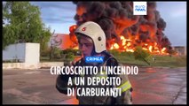 Incendio in un deposito di carburanti in Crimea: 