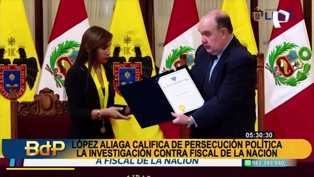 Rafael López Aliaga critica investigación de JNJ a Patricia Benavides.