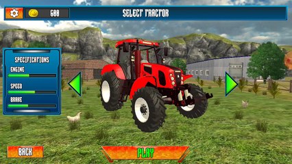 Off-road tractor trolley loading _ tractor trolley simulator game 2023