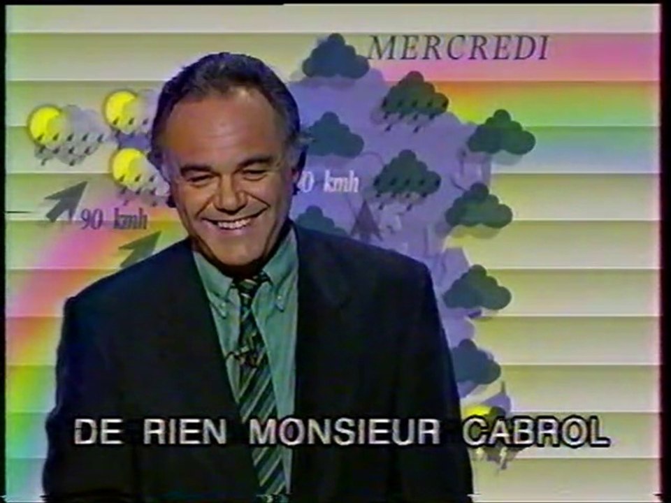 Antenne 2 - 16 Octobre 1990 - Teaser, météo (Laurent Cabrol), pubs, début "Les Dossiers De L'Ecran" (Alain Jérôme)