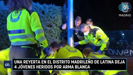 Una reyerta en el distrito madrileño de Latina deja 4 jóvenes heridos por arma blanca