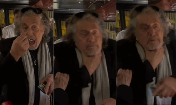 Al Pacino festeggia il compleanno ma si strozza