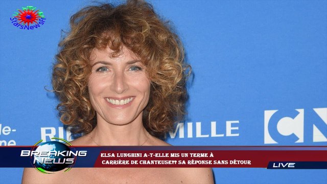 Elsa Lunghini a-t-elle mis un terme à carrière de chanteuse?? Sa réponse sans détour