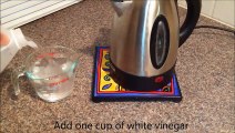 How To Descale A Kettle With Vinegar