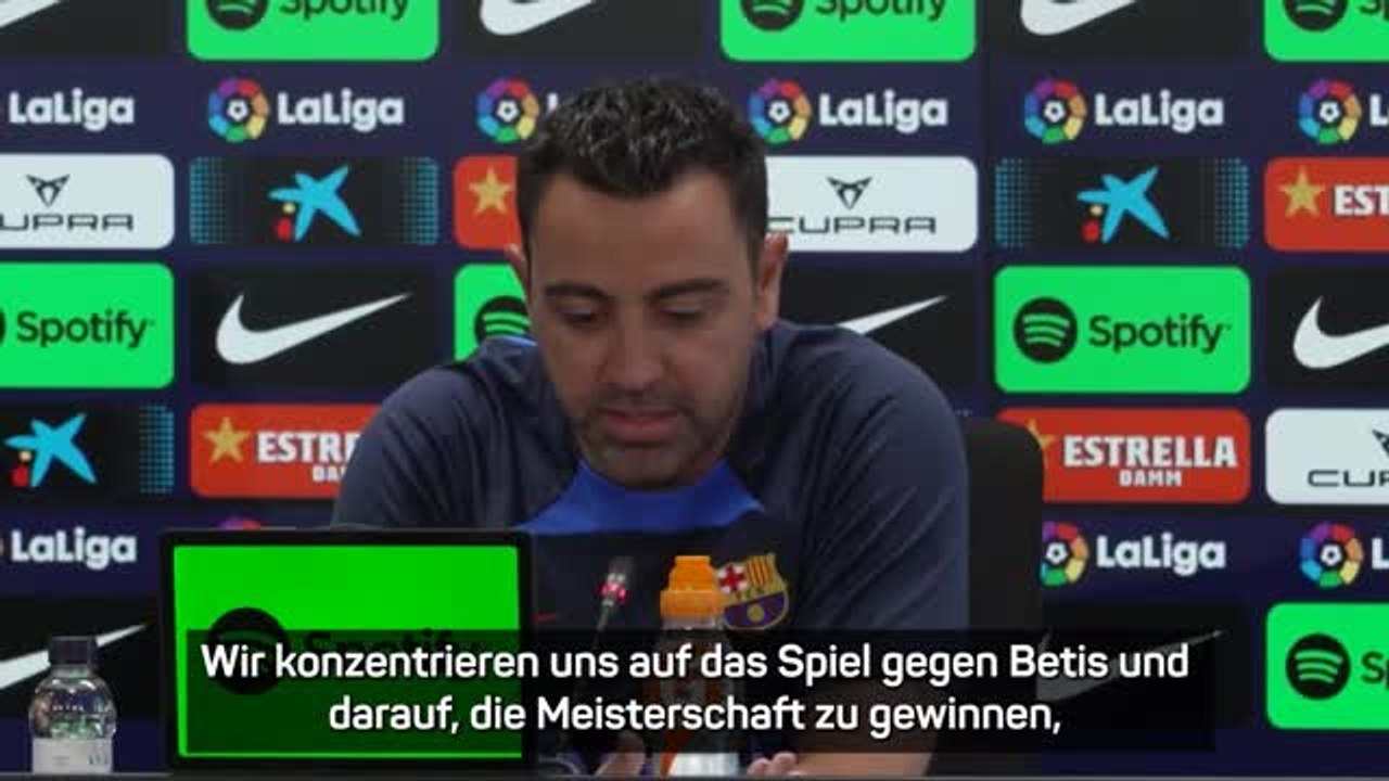 Xavi: 'Über Messi reden wir, wenn wir Meister sind'