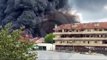 Incêndio de grandes dimensões consome fábrica em Gondomar