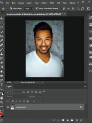 Transparent text effect in Photoshop