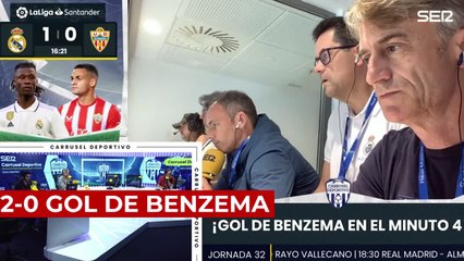 La reacción de Roncero al 4-2 entre Madrid y Almería