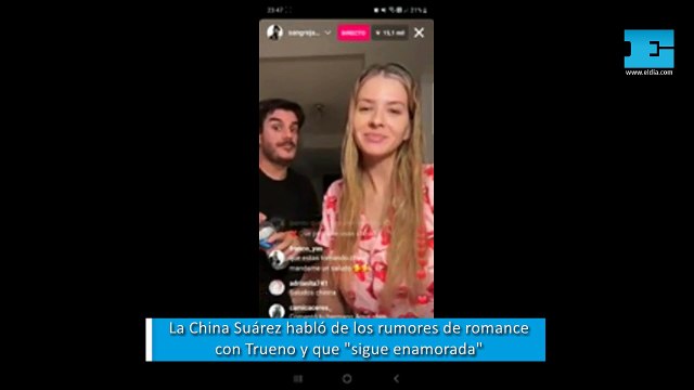 Sin pelos en la lengua, la China Suárez habló de Trueno