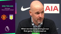 'He surprised us' - Ten Hag praises Villa progression under Unai Emery