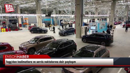 Togg'dan teslimatlara ve servis noktalarına dair paylaşım
