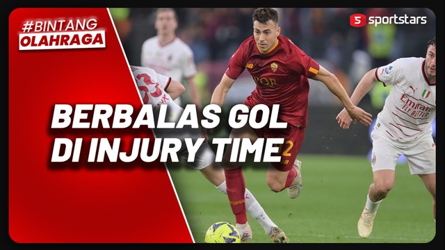 Drama Gol Penghujung Laga, AS Roma Ditahan Imbang AC Milan