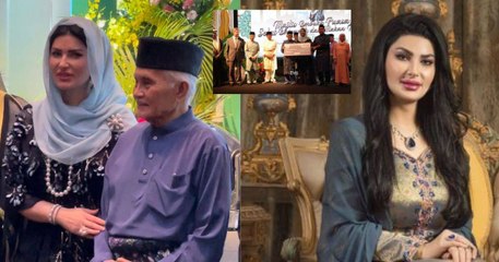 Anggun Dalam Persalinan Caftan Dress Rona Hitam, Yang Amat Berbahagia Toh Puan Datuk Patinggi Hajjah Raghad Kurdi Taib