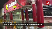 Frente frío 52 deja daños por fuertes vientos en el estado de Tamaulipas