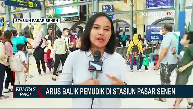 Situasi Arus Balik di Stasiun Pasar Senen: Mulai Ramai Pemudik | 30 April 2023