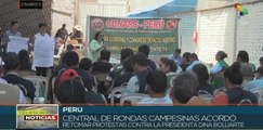 Perú: Central de Rondas Campesinas acuerda retomar protestas contra Dina Boluarte