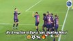 Lewandowski reaction to Barca fans chanting Messi at Camp Nou