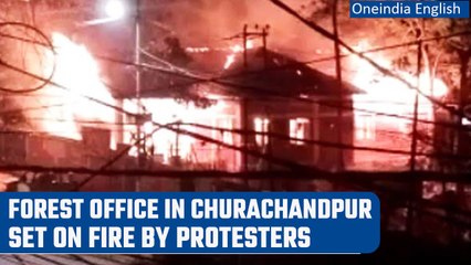 Manipur: Forest Office in Churachandpur set on fire, the situation remains tense | Oneindia News