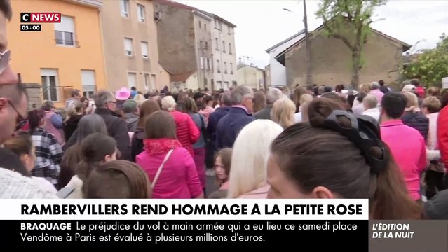 Vosges : Regardez les images de la marche rose s'est déroulée hier à Rambervillers en mémoire de Rose-Izabela âgée de 5 ans et retrouvée morte dans un sac-poubelle le 25 avril