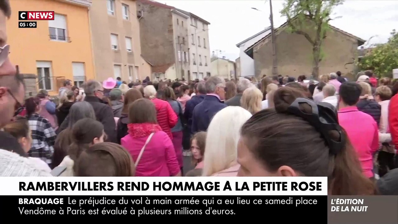 Vosges : Regardez les images de la marche rose s'est déroulée hier à Rambervillers en mémoire de Rose-Izabela âgée de 5 ans et retrouvée morte dans un sac-poubelle le 25 avril