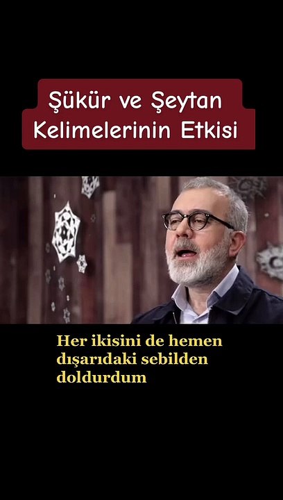 'Mutluluğun anahtarı şükür' ve kelimelerin etkisi