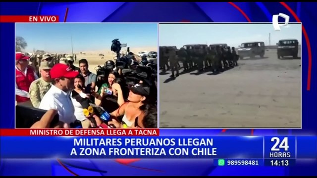Tacna: gobierno envía militares para apoyar a la PNP en resguardar la frontera con Chile